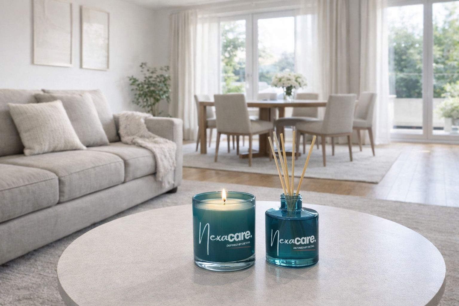 Clean modern living room